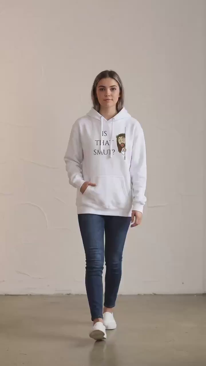 Funny Jesus Hoodie 'Is That Smut?' | Booktok Hoodie for Women | Romantasy Reader Gift | Funny Sweatshirt | Bookish Apparel