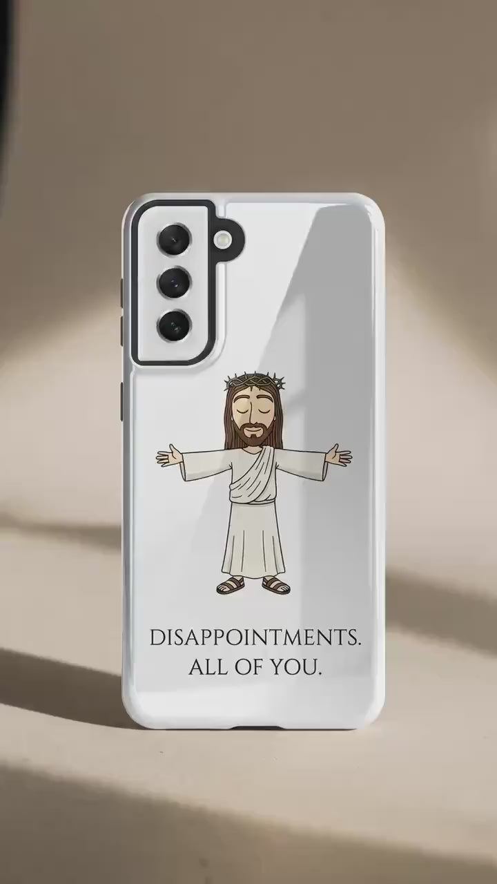 Jesus Funny Phone Case, 'Disappointments. All Of You.' Apple iPhone Case, Dual-layer cover